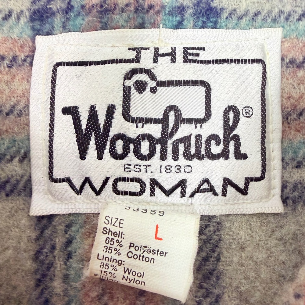 Woolrich Vintage Wool Lined Hooded Parka Field Utility Flannel Jacket Large USA - Picture 6 of 8